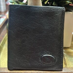 Gino Rodinis Black Italian Leather Wallet